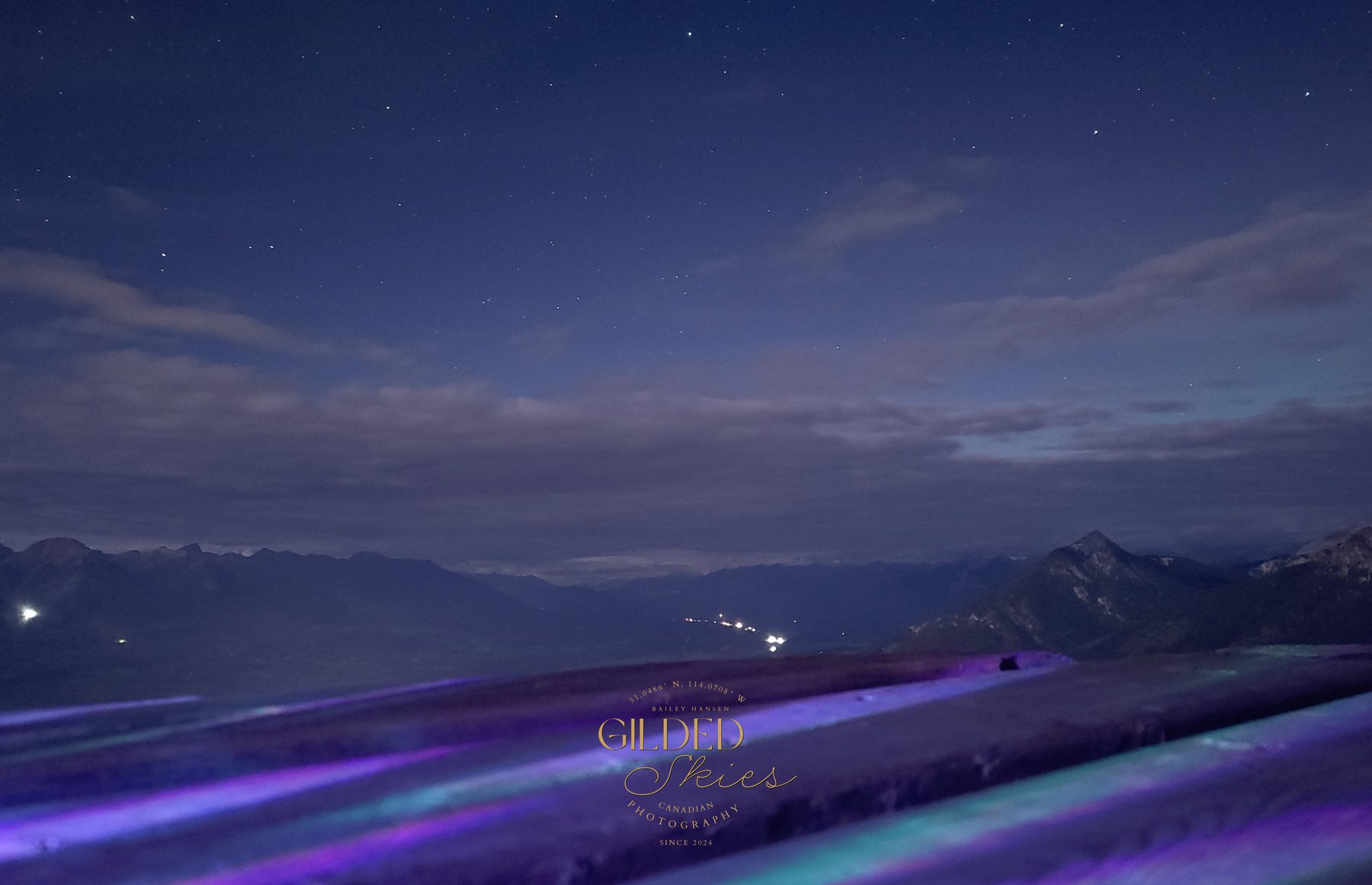 The Edge of Violet — aurora photography print