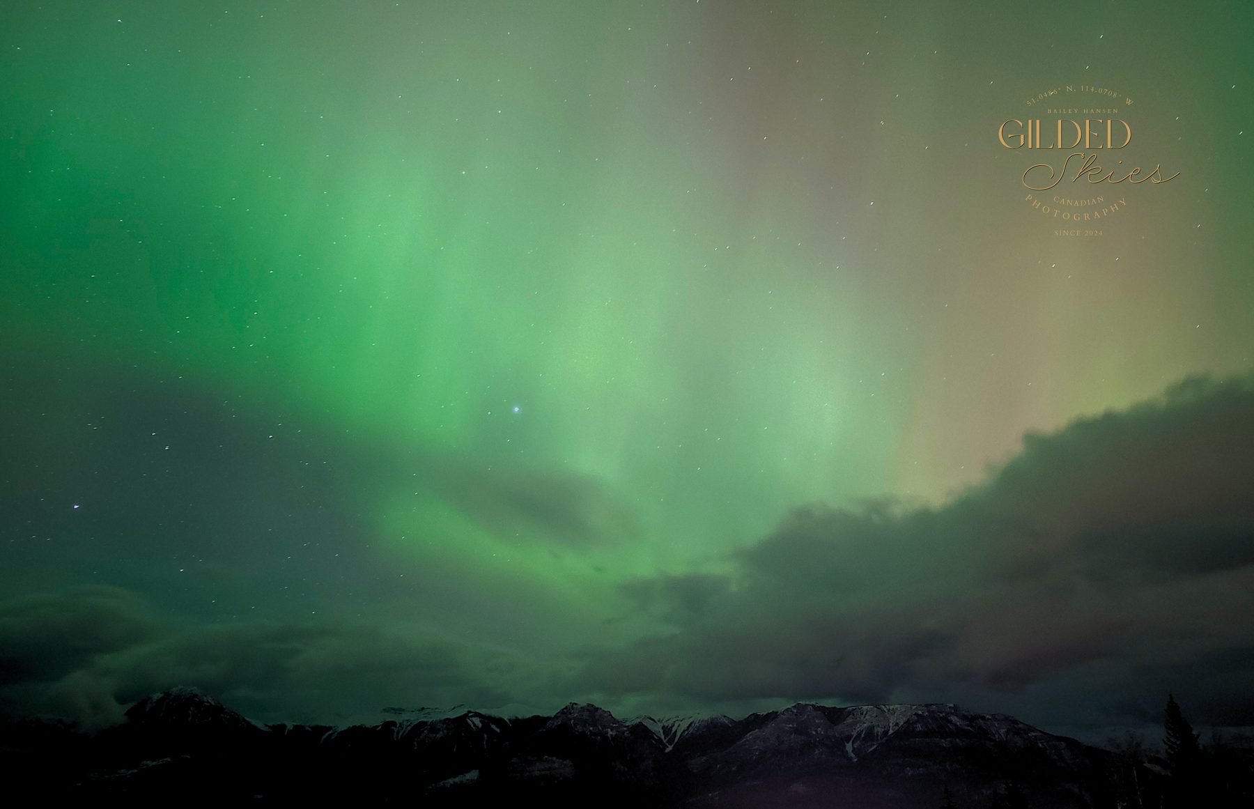 The North Wore Green — aurora photography print